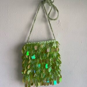 Green Sequin purse
